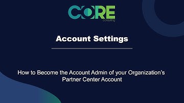 Account Settings:  How to become the Account Admin of your organization