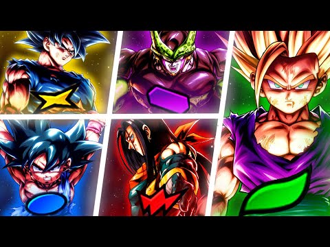 TOP 5 BEST UNITS OF EACH COLOR! (Dragon Ball LEGENDS)