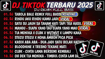 DJ TIKTOK TERBARU 2025 - DJ TABOLA BALE VIRAL🎵DJ RINDU AKU RINDU KAMU VIRAL TIKTOK TERBARU 2025