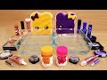 Peanut Butter vs Jelly - Mixing Makeup Eyeshadow Into Slime! Special Series Satisfying Slime Video