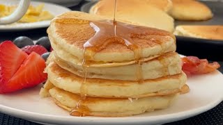 How to make FLUFFY PANCAKES // very easy