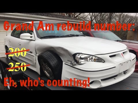 2002 Pontiac Grand am GT rebuild part 1:  Making it drivable.