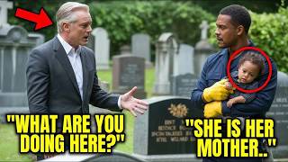 Full A Billionaire Visits His Daughter’s Grave, Only to Find a Black Janitor Crying There with a Chil Update
