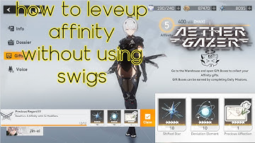 Aether Gazer | How to levelup Affinity fast without using swigs