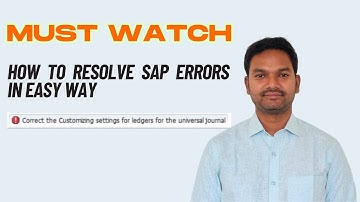 Fix SAP Universal Journal Error FINS_ACDOC_CUST201 | MyERP Hub