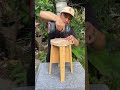 How to make a DIY Stool at Home! 🪵 #Shorts #DIY