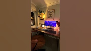 MacBook Desk Setup (Lepro Smart Lamp + LED Strip Lights) #desksetup #tech #Lepro