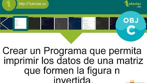 POO + arrays + Objective C (figura N invertida)