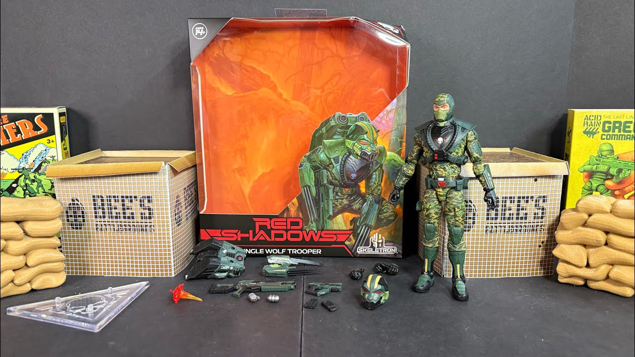 Скелетрон Красные Тени Джунгли Волк Солдат