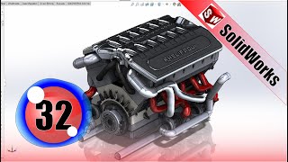 solol ソルオル　solworks model Solidworks tutorial V12 engine | Ep 32 Full HD 😍 - YouTube