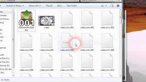 how to split and join your files(song,games,videosetc..)