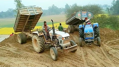 Eicher 5660 | Sonalika DI 45 Rx | Both Tractor Update Soil Unload facility With help Hydraulic