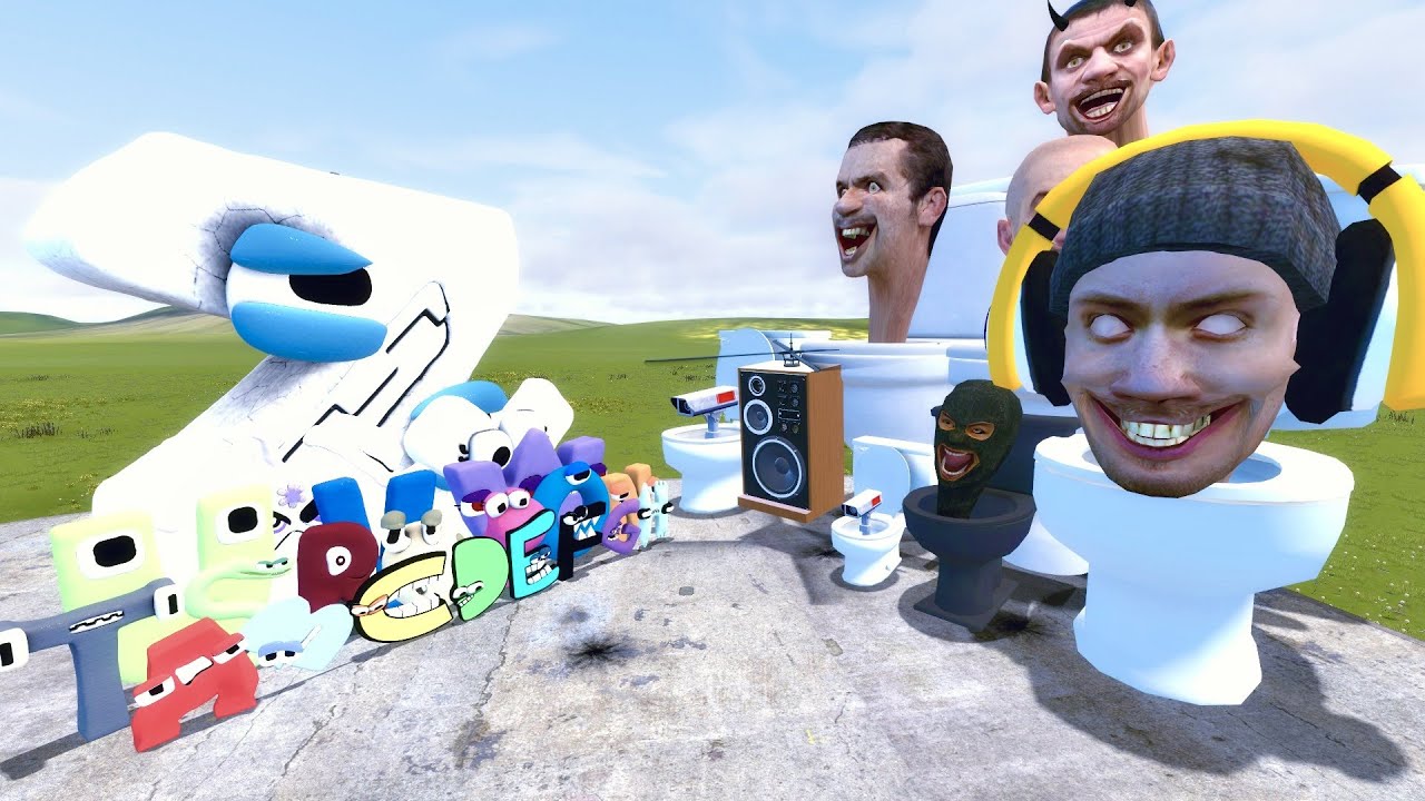 NEW SKIBIDI DOP DOP VS ALPHABET LORE FAMILY In Garry's Mod! - Compilation