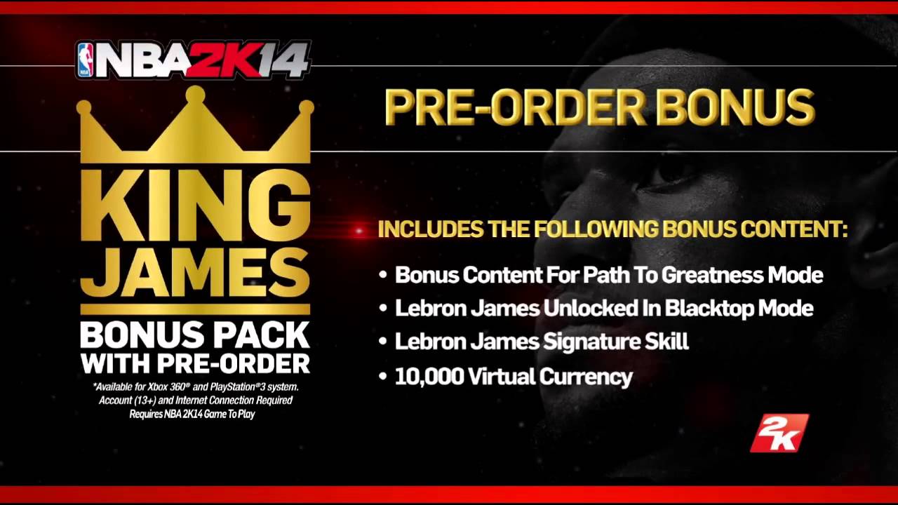 dat boi fifa NBA 2K14 Pre-Order Bonus - LeBron James Cover Athlete - Path To Greatness