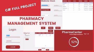 pharmacy management system using C#