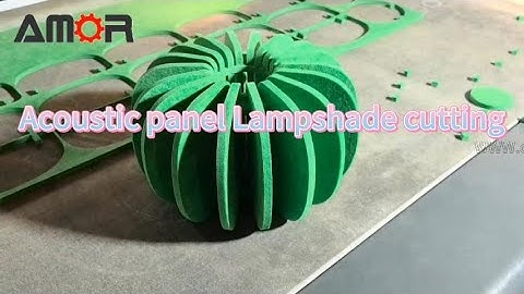 Making Acoustic panel Lampshades Using AMOR Oscillating Knife Cutting Machine