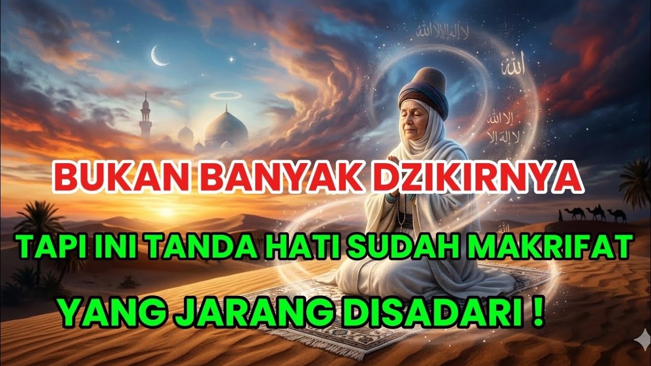 Rahasia Makrifat💫 Bukan Banyak Dzikirnya. Tapi Ini Tanda Hati Sudah Makrifat yang Jarang Disadari!