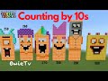 Counting by 10s song  skip counting songs for kids  minecraft numberblocks counting songs