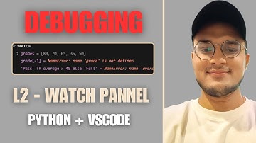 #VSCodedebugging Watch Panel Explained | #Debug Python Code Smarter (Lecture 2)