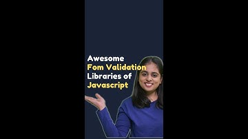 Form Validation Libraries for JavaScript #javascript #javascriptlib #javascriptdeveloper #jquery