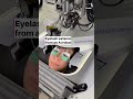 Eyelash extensions from an AI robot