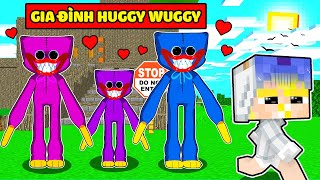 TÔ GÀ EM BÉ ĐƯỢC GIA ĐÌNH HUGGY WUGGY NHẬN NUÔI TRONG MINECRAFT*TÔ GÀ 24H SỐNG TRONG POPPY PLAYTIME