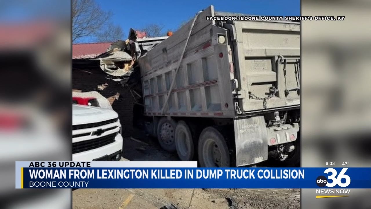 Woman from Lexington killed in dump truck collision - YouTube