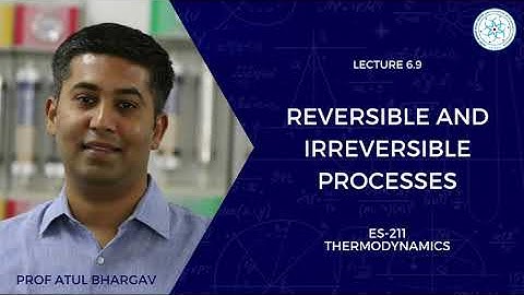 6.9 | Reversible and Irreversible Processes | Prof Atul  Bhargav | ES-211 Thermodynamics