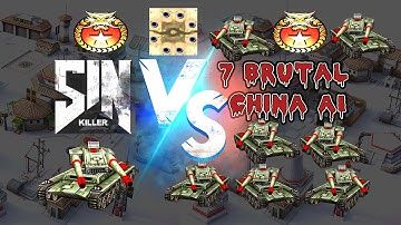 Improved AI! [1v7]China Vs 7 Brutal CHINA AI|Twilight Flame|Command & Conquer Generals|Modded AI