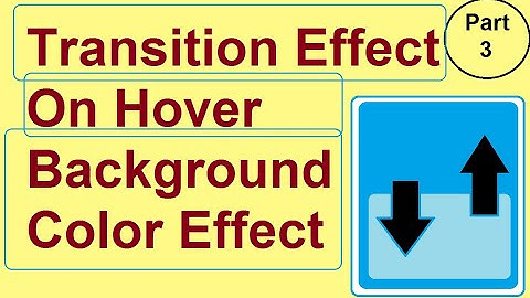 #HTML #CSS #Transition || Div Background Color Transition Effect - Hover Effect - Mouse Over Effect.