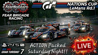🟢LIVE🔴 Gran Turismo - NATIONS CUP Rd.1 - LeMans Gr.1 w/FBR!! Race, Laugh & Chat on THE FEAR BUS!!