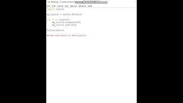 Python Turtle - Draw a triangle🔺
