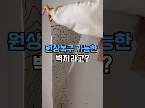 붙였다 떼어도 원상복구 되는 벽지 써봤어요 #리무벌벽지 #셀프인테리어 #벽지시트지