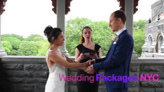 Central Park Wedding. Elopement at Belvedere Castle Central Park Wedding. Elopement at Belvedere Castle