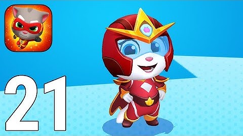 Talking Tom Hero Dash Run Game Gameplay Walkthrough Part 21 - Angela Superhero [iOS/Android Games]