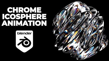 Chrome icosphere animation in Blender