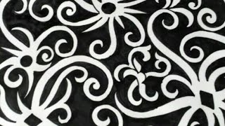 Menggambar Motif Batik Kalimantan