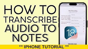Transcribe Audio to iPhone Notes | How to Transcribe Recorded Audio to Text on Apple Notes (2025)