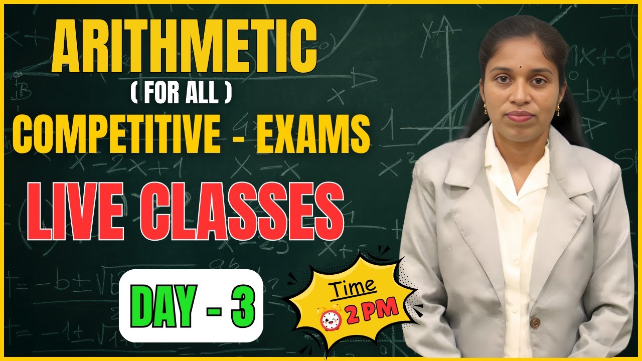 Arithmetic for all competitive exams percentages explanation ( Day - 3 ...