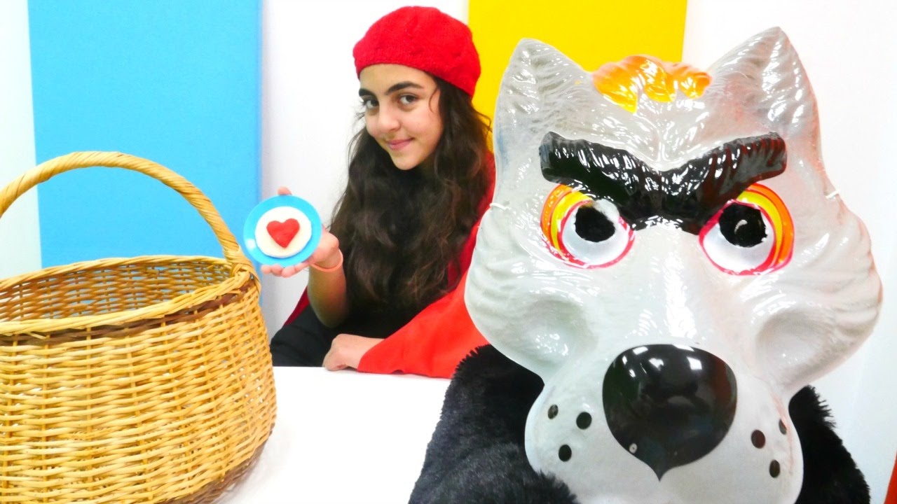 Kırmızı Başlıklı Kız Öykü Kurt�a kurabiye yapıyor YouTube