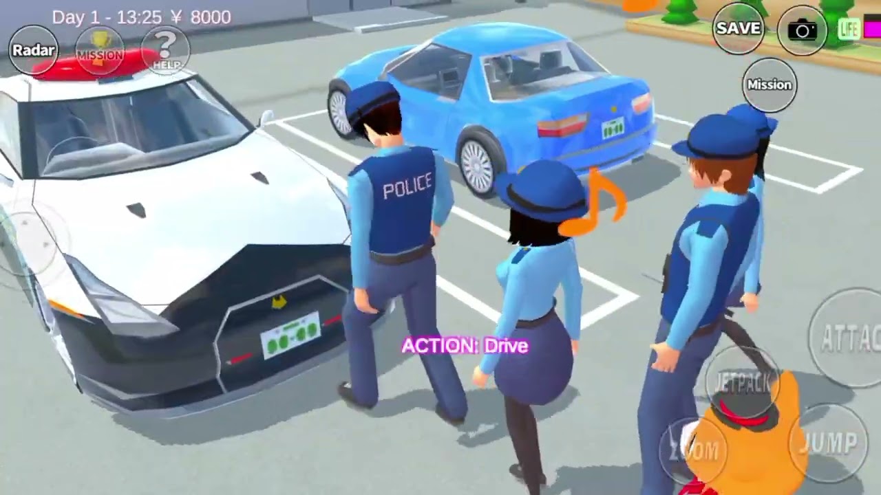 Police vs Robbers Intense Fight 🚔💥 | City Battle Action | Sakura School Simulator
