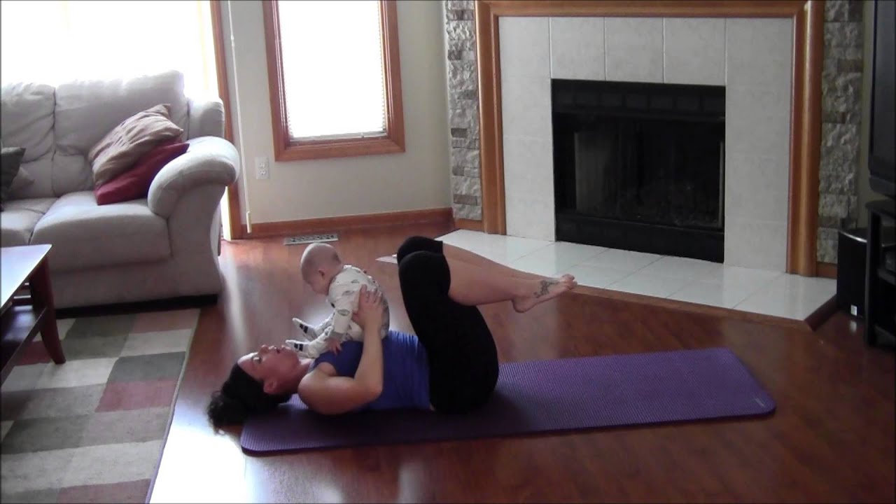 AB EXERCISES TO DO WITH YOUR BABY - MOMMY AND BABY AT HOME ROUTINES