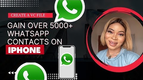 Gain over 5000+ contacts on WhatsApp🤯 | create VCF on IPHONES