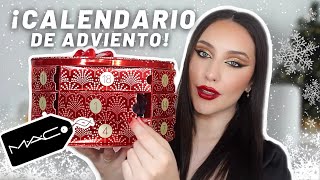 MAC | Abriendo todo el ADVENT CALENDAR🎄+ Makeup para navidad💄