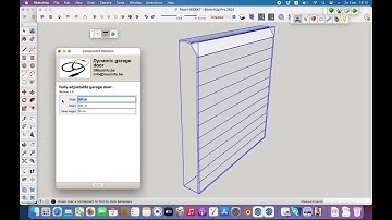 SketchUp dynamic component - Garage door