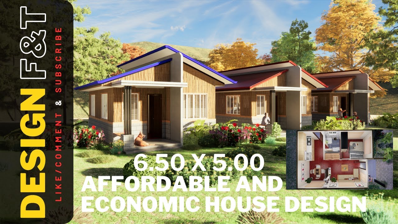 SIMPLE II AFFORDABLE AND ECONOMIC HOUSE DESIGN II 6.5x5.0 house home