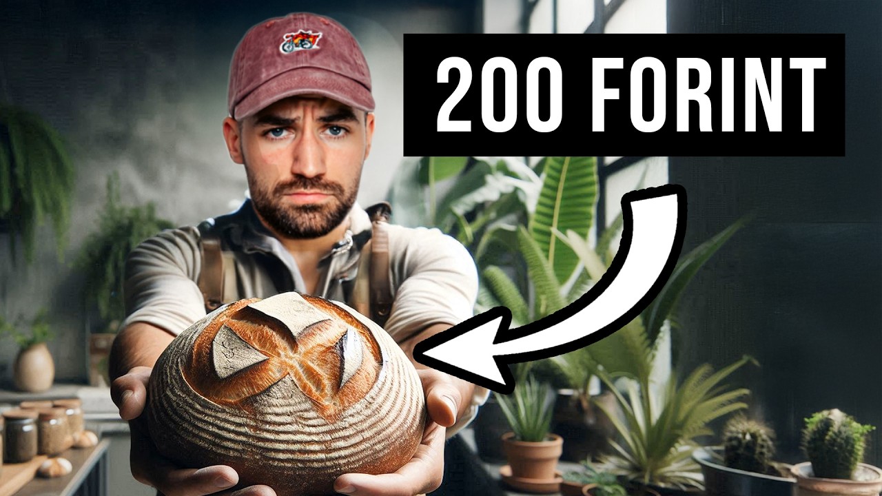 Megtanultam TÖKÉLETES KOVÁSZOS KENYERET  SÜTNI! (200 forintból)