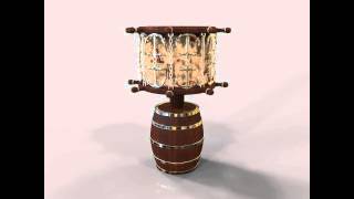 Marine Lampshade Piri Reis Concept 3D Model Preview