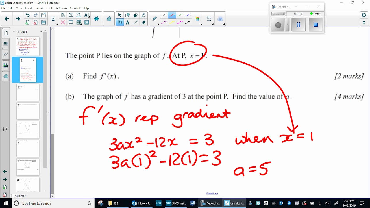 calculus test - YouTube