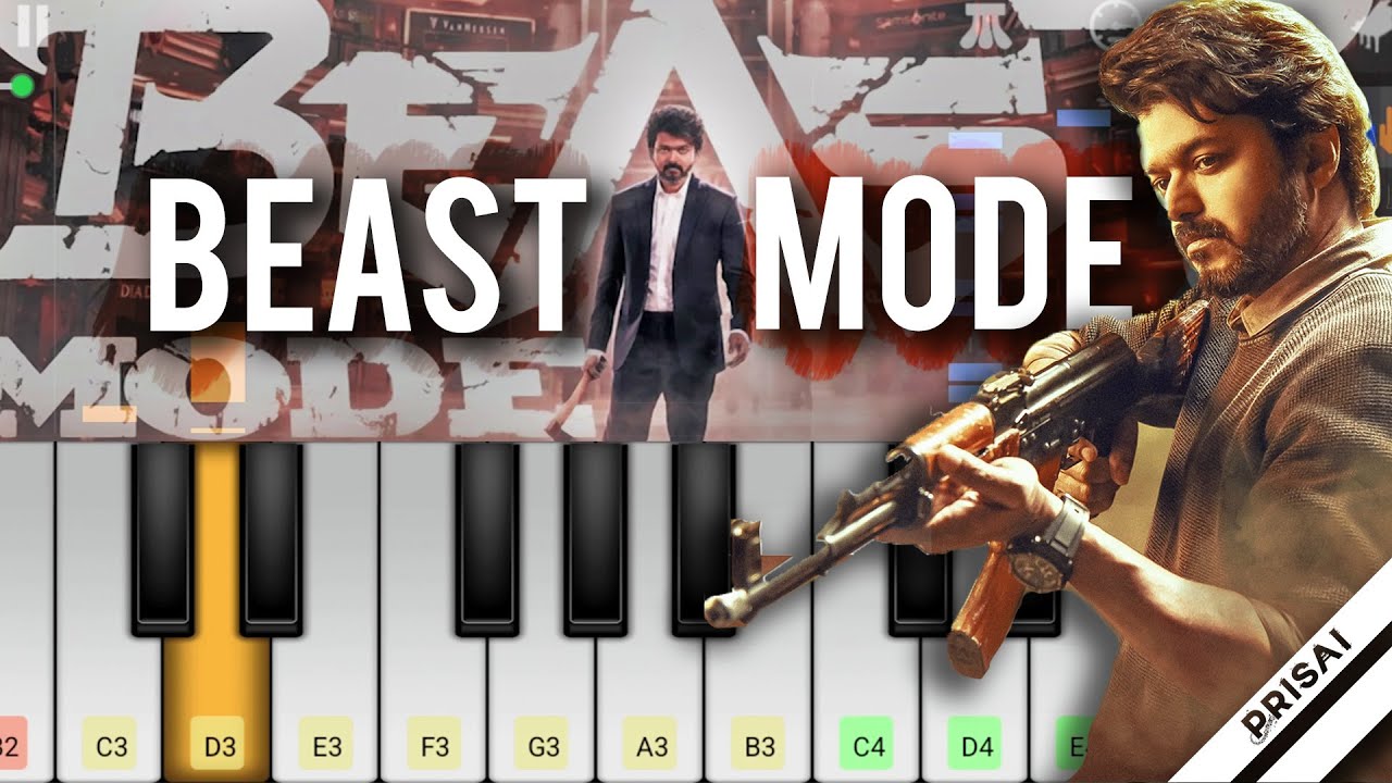 Beast Mode 🔥 Keyboard Notes | Recreation Cover | Thalapathy Vijay ...